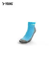 Young Sweat Absorption Angle Ycs4 Crew Socks Light Blue