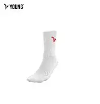 Young Polyester Ycs3 Crew Socks White/red