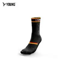 Young Superior Comfort Ycs1 Crew Socks Black
