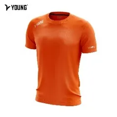 Young Stylish Signature-t Ii Roundneck Cool Quickdry Sportwear Jersey T-shirt Sport Orange