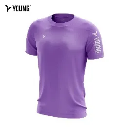 Young Stylish Signature-t 2 Roundneck Cool Quickdry Sportwear Jersey T-shirt Sport Purple