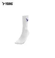 Young Polyester Ycs3 Crew Socks White/blue 