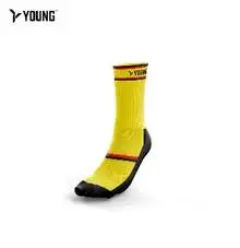 Young Superior Comfort Ycs1 Crew Socks Yellow 