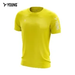 Young Stylish Signature-t Ii Roundneck Cool Quickdry Sportwear Jersey T-shirt Sport Yellow