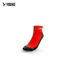 Young Sweat Absorption Angle Ycs4 Crew Socks Light Red
