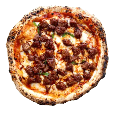 Smoked Bbq Meatball Pizza (R)